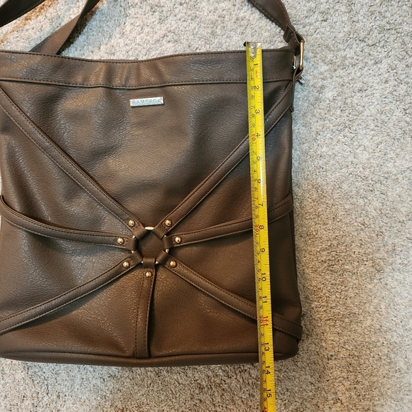Beautiful Rampage vegan taupe handbag/crossover/adjustable purse - Picture 3 of 11